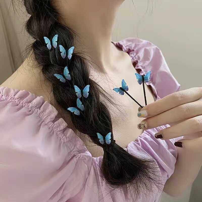 夏天网红蝴蝶侧边夹子可爱图片