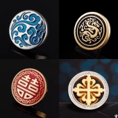 胸章高档个性 气质复古胸针领针西服胸花西装 潮流徽章配饰 时尚 男士