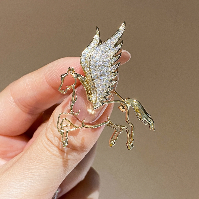 飞马胸针女高档个性胸花