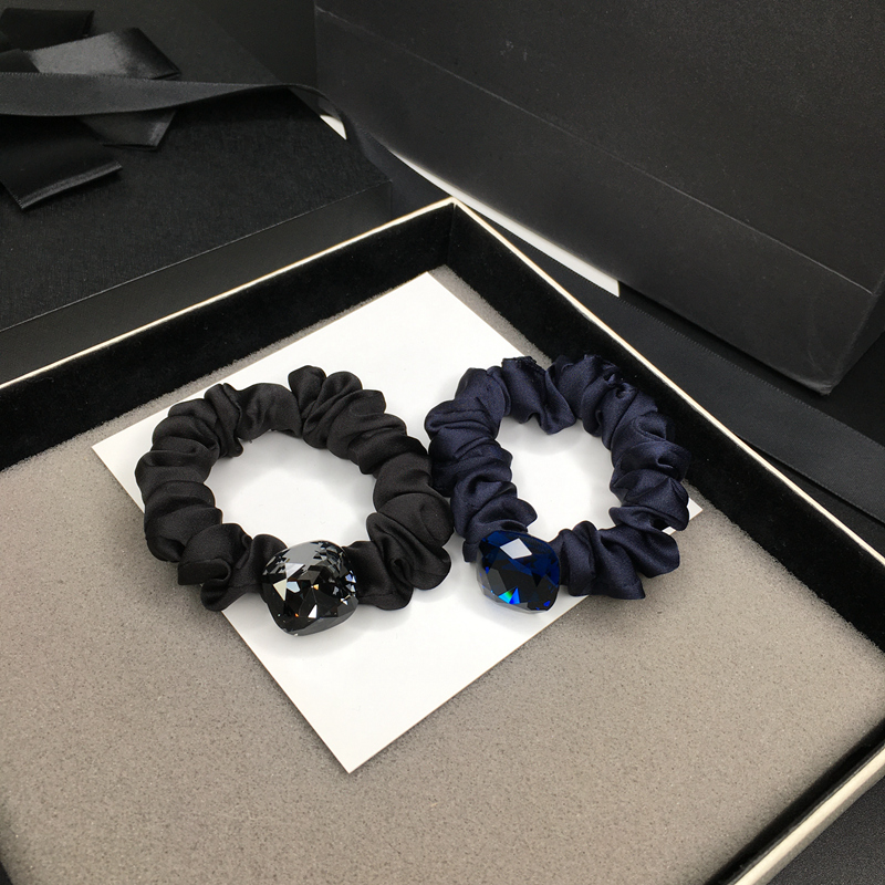 头绳粗款发圈大肠圈镶钻扎马尾