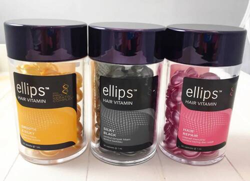 包邮印尼正品ellips免洗护发精油角质蛋白系列滋养修复补水50粒装
