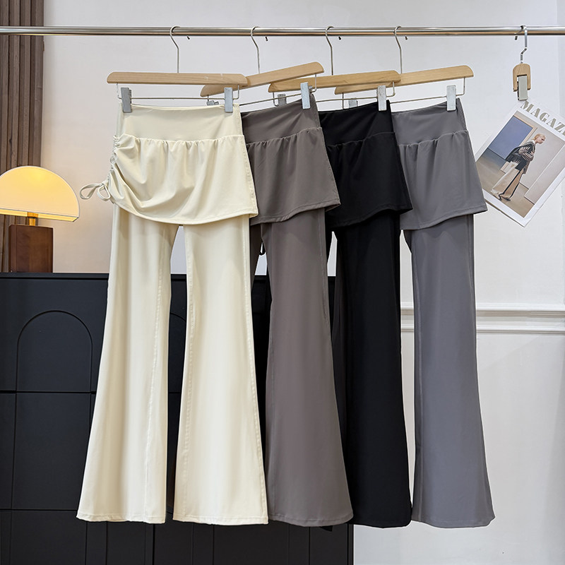 微喇瑜伽假两件一饨高腰显瘦普拉提训练屁帘运动长裤新2026春夏