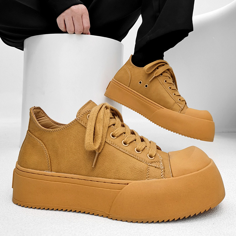 明星同款极简板鞋通勤大头德比鞋