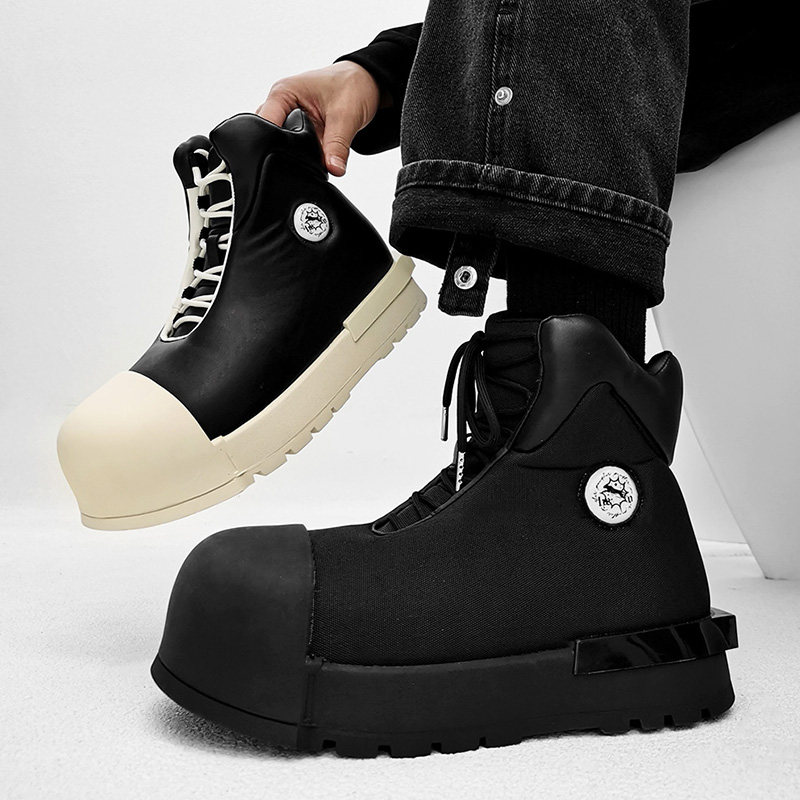 渠道好货高帮黑武士米奇大头鞋