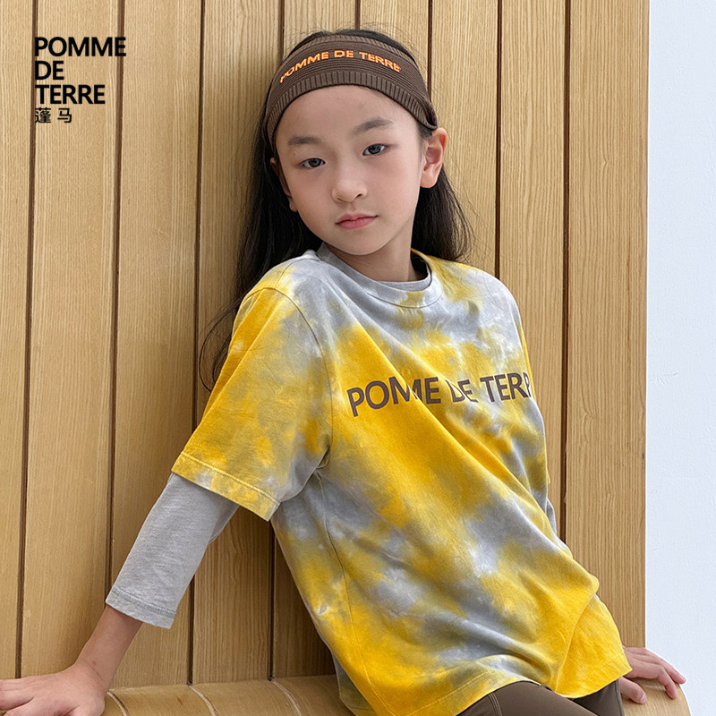 [运动系列]新款蓬马大童T恤短袖棉25秋装男女儿童pomme de terre,童装/婴儿装/亲子装,儿童运动衣,淘宝优惠券,粉丝福利购,淘宝优惠卷