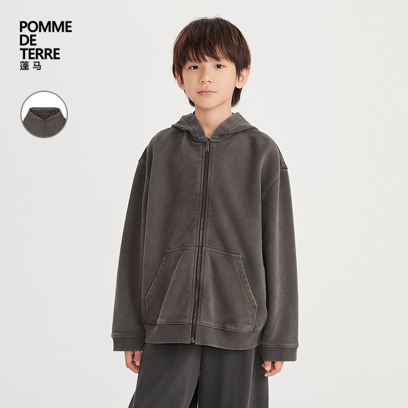 [新款]蓬马大童卫衣外套棉质毛圈布26春装男女儿童pomme de terre,童装/婴儿装/亲子装,卫衣/绒衫,淘宝优惠券,粉丝福利购,淘宝优惠卷
