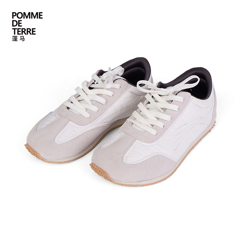蓬马大童运动鞋三层复合面料拼色鞋带春装男女儿童pomme de terre