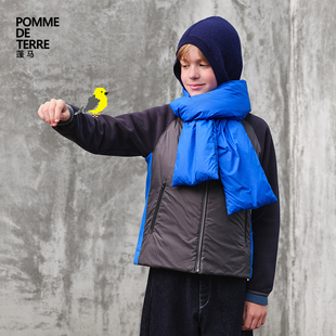 [蓬友联盟]鹅绒蓬马大童羽绒服短款26秋冬男女儿童pomme de terre