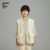 运动系列 速干蓬马大童马甲外套工装 男女儿童pomme terre 春装