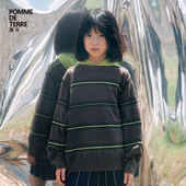 新款 蓬马大童毛衣羊绒羊毛精纺25秋装 男女儿童pomme terre