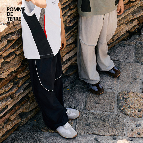 pomme蓬马裤子休闲宽松长裤