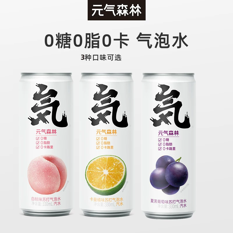 Энергетически напиток Vitality Forest White Strawberry Coconut Soda Faste Water 0 сахар, 0 жир, напиток без углеводов, 200 мл*6