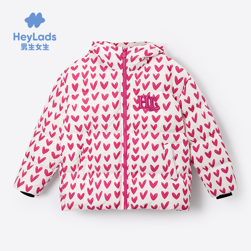 男生女生女大童保暖连帽羽绒服NCYAJ43578A