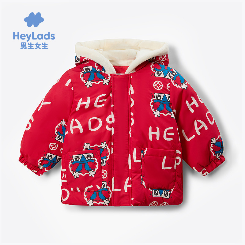 男生女生男婴童卡通印花连帽羽绒服NCYAJ43411A