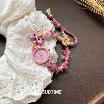 SUBTIME粉紫嘟嘟手表女款高颜值