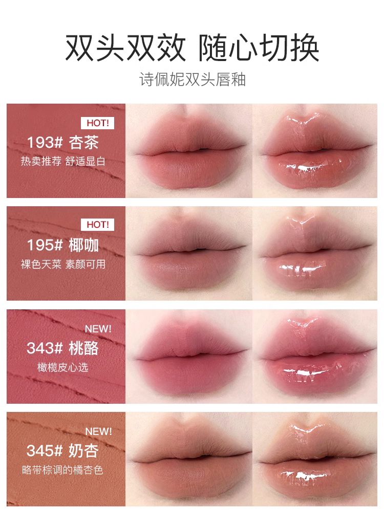 Double-Ended Lip Gloss: 2 Colors, Mirror Finish - Product image 4