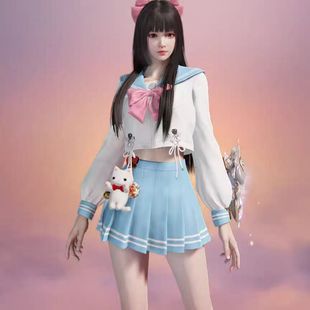 cos永劫无间胡桃cos服春日序曲晨风胡桃jk日常制服cosplay女装