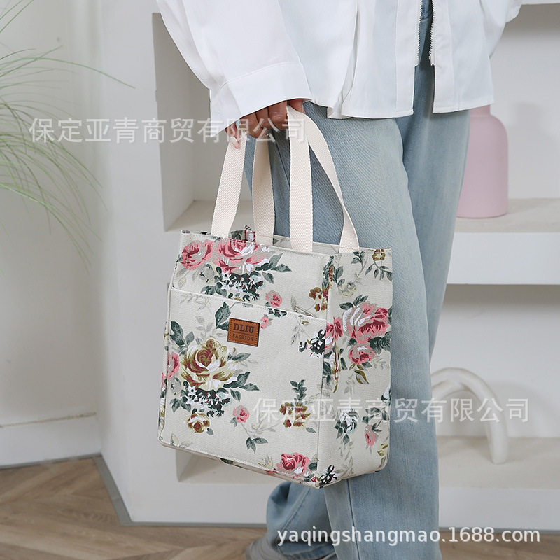 新款印花手提包大容量杂