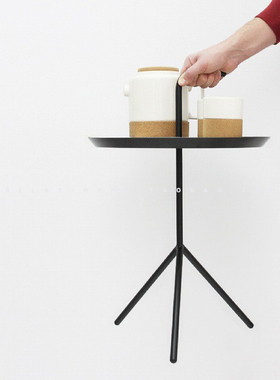 北欧ins极简异形艺术简易金属铁艺户外小户型室外休闲桌茶角边几