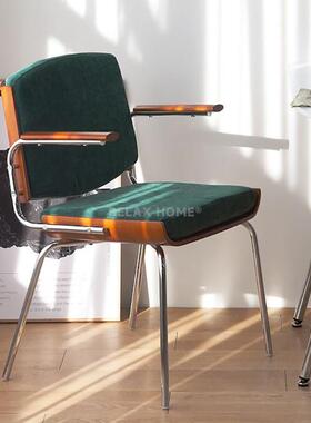 北欧休闲椅复古懒人舒适靠背家用书房沙发椅设计师阳台单人椅