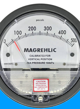 德威尔型压差表TE2000系列0-60/500pa1kpa压差计Magnehelic压差计