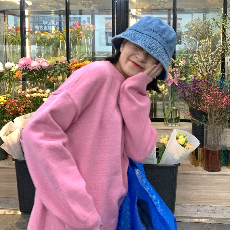 2021新年新款春秋装纯色基础款百搭温柔风ins毛衣针织衫女上衣在类目 女装/女士精品, 毛衣中 - 来自Buy2taobao.com提供专业的淘宝代购服务