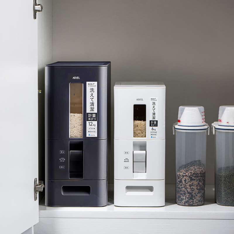 ASVEL防潮防虫家用计量自动米桶