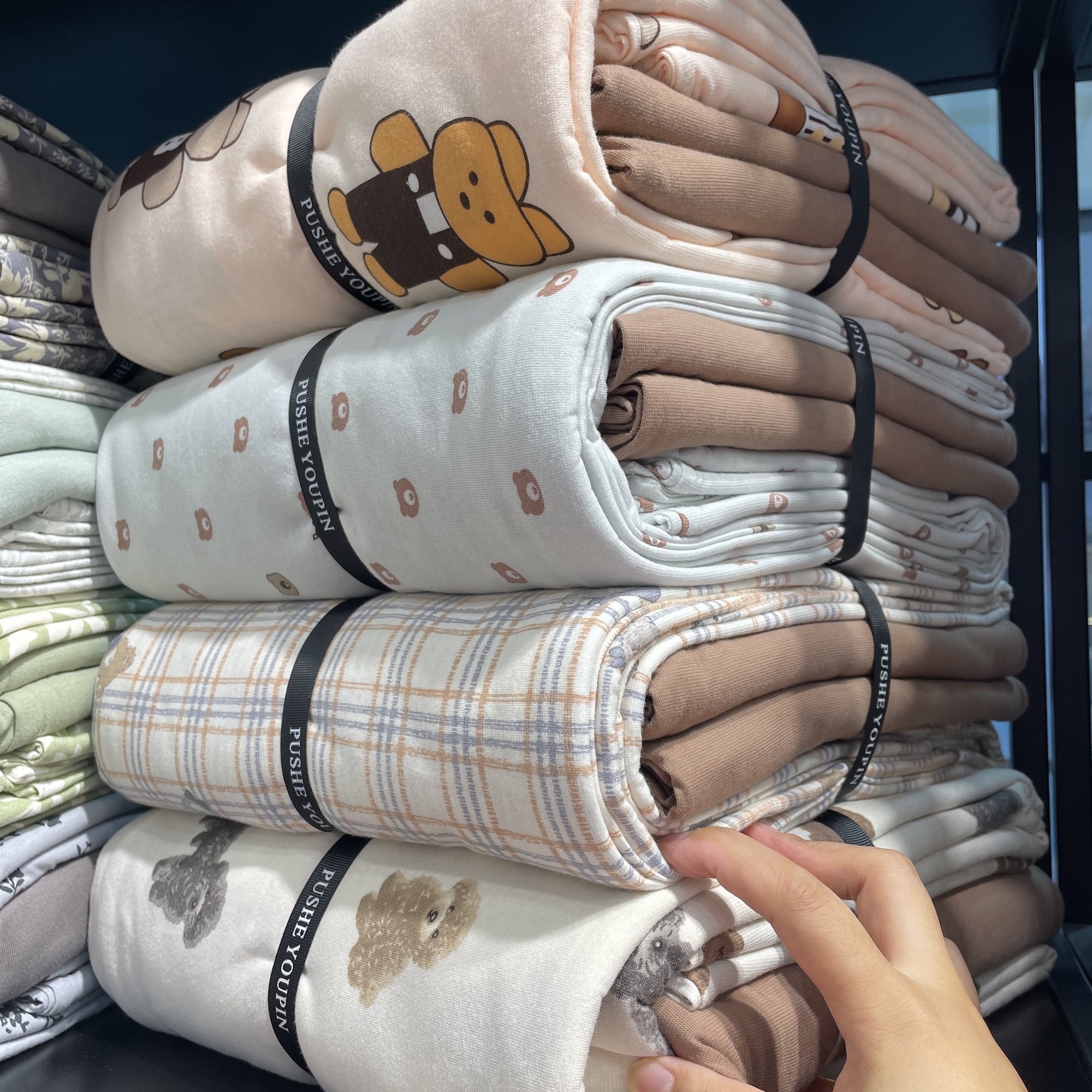 实体款┃奶fufu裸睡针织棉四件套 A类天竺棉ins儿童纯棉床单被罩