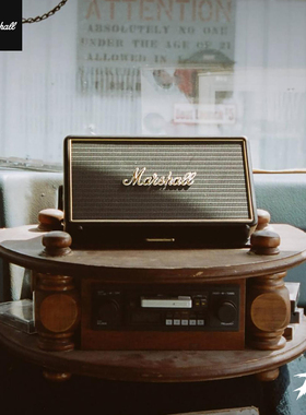 马歇尔 MARSHALL STOCKWELL 摇滚复古便携蓝牙音箱 充电音响