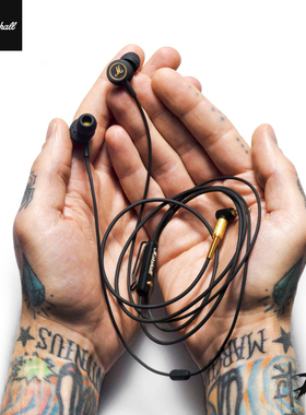 马歇尔 MARSHALL MODE EQ 摇滚重低音入耳线控HIFi耳机 国行正品