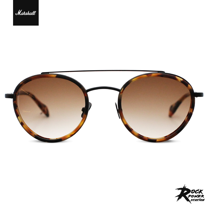 马歇尔 marshall 玳瑁色金属镜框复古太阳眼镜 卡尔蔡司防紫外线
