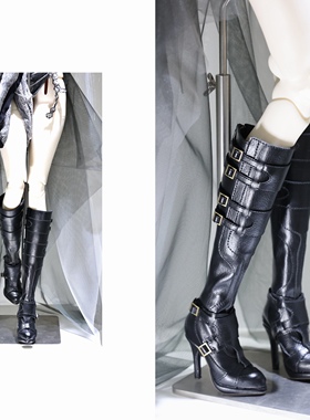 1/3 BJD鞋 大女 IMPL68  高跟长靴 帅气大女高跟靴