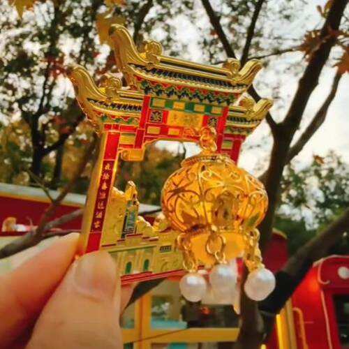 冰箱贴南京国博文创夫子庙灯笼镂