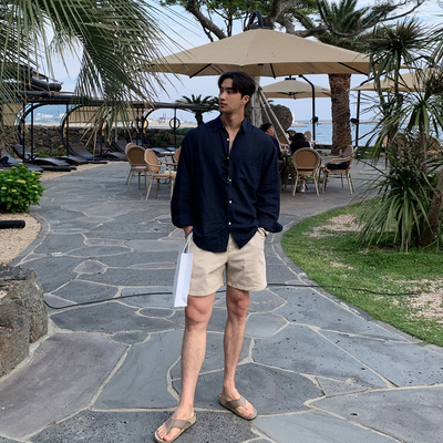 亚麻衬衫不易褶皱不缩水不掉色