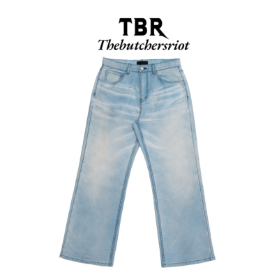 TBR高端线鼹鼠法工裤奶油蓝