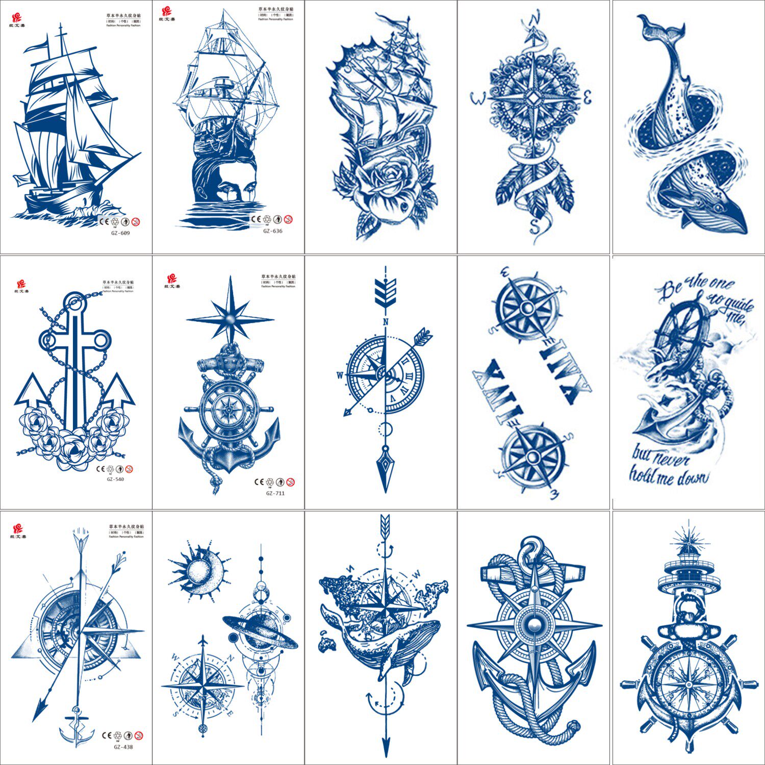 草本果汁贴纹身花臂鲸鱼高级感草木防水半永持久大女贴纸图腾