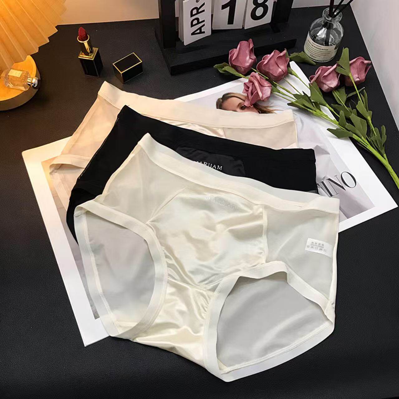 内裤女透气舒适中腰三角裤女