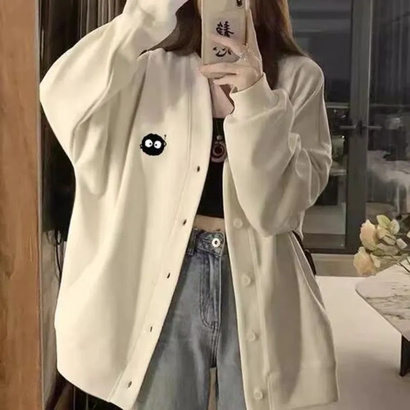 卫衣size棒球服感韩系慵懒风over春秋季超好看外套开衫宽松女