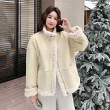 【现货】新款浅黄色皮毛一体102-952-P200-K308，女装皮草，浙宝102（原188）