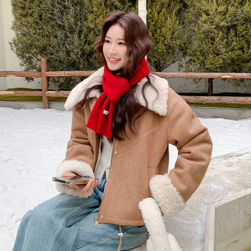 【现货】新款卡其色皮毛一体102-938-P200-K298,女装皮草,浙宝102（原188）