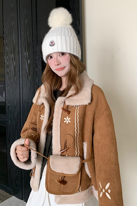 【现货】新款刺绣皮毛一体102-923-P200-K308,女装皮草,浙宝102（原188）