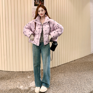 【现货】 新款紫色爱心白鸭绒羽绒服102-926-P225-K338图片