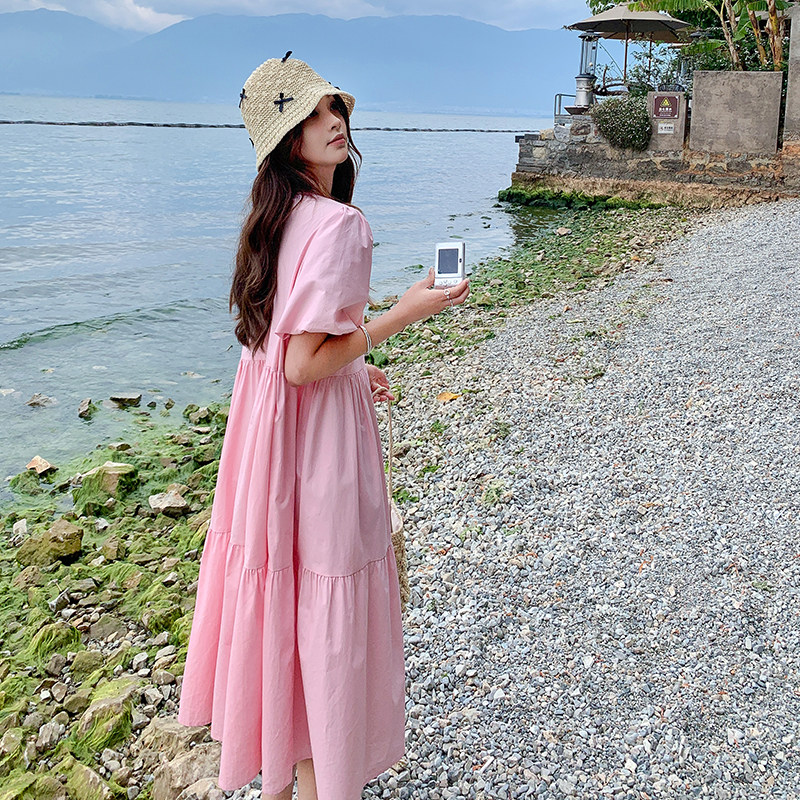 【现货】粉色夏季连衣裙102-619-P125-K178,女装连衣裙,浙宝102（原188）