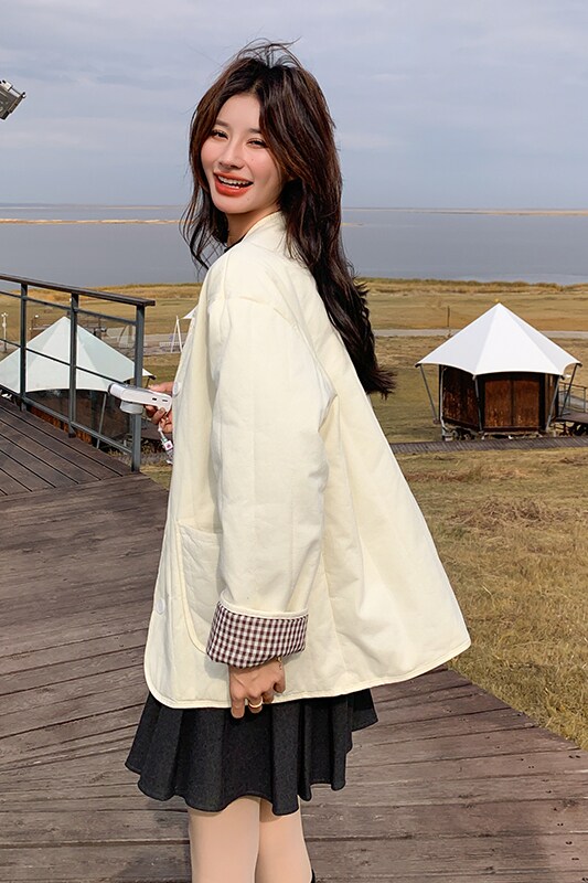 【现货】新款米白色棉外套102-918-P165-K238,女装棉衣/棉服,浙宝102（原188）