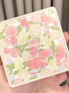 HOLD LIVE巴黎花园眼影盘 奶茶大地色小众花瓣哑光棉花糖兔兔眼影