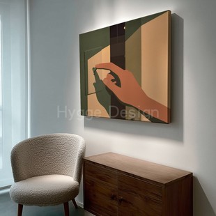 饰画卧室玄关挂画 现代简约静物艺术高级感小众氛围感客厅装 触