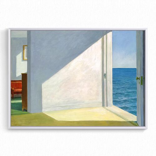 海边的房间 Hopper 爱德华霍普抽象寂静风景 小众艺术装饰画