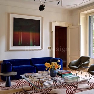 中古抽象客厅装 饰画高级感轻奢极简色彩鲜艳渐变色挂画餐厅艺术画