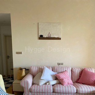 饰画抽象几何简约小众客厅入户玄关挂画 侘寂风餐厅装 餐间逸致