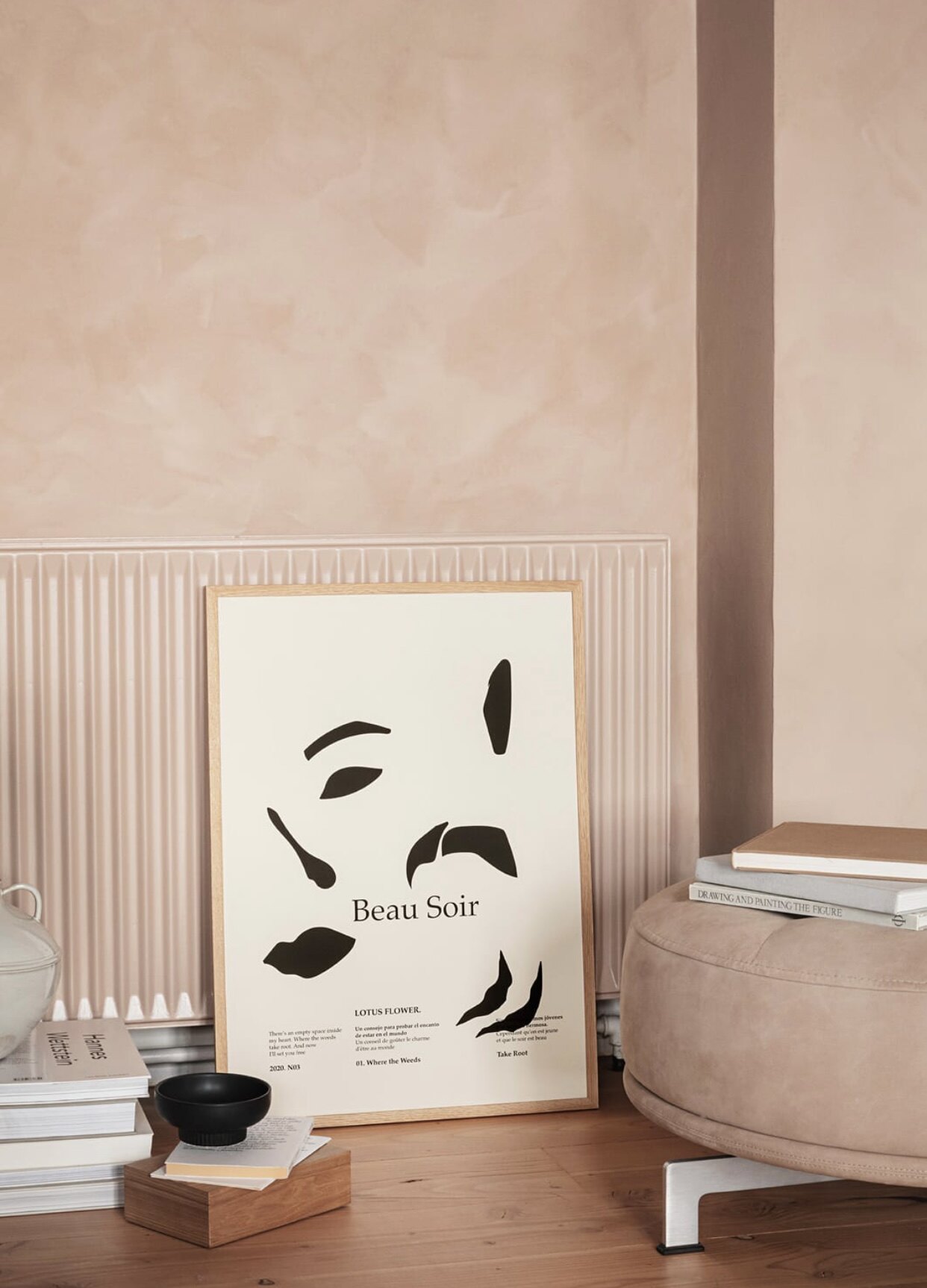 丹麦设计 抽象小众艺术家居装饰 油画布海报 拍照背景挂画芯